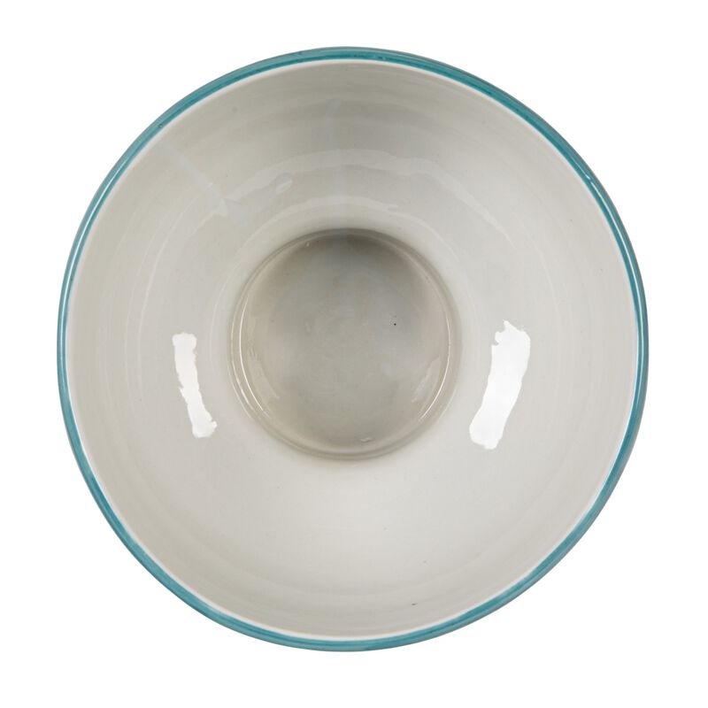 Stoneware Pedestal Bowl, Green image number 4