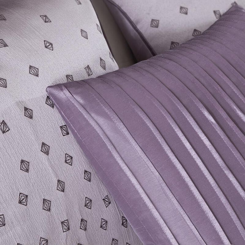 Belen Kox Biloxi Collection Jacquard Comforter Set - Purple, Belen Kox