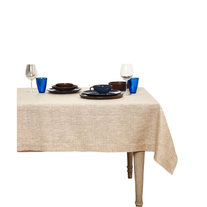 Solino Home 100% Pure Linen Tablecloth - Athena