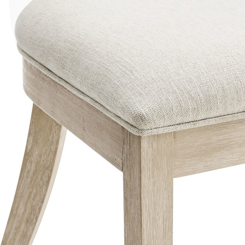 Peregrine Wood and Fabric Upholstered Dining Chairs Set of 2 image number 7