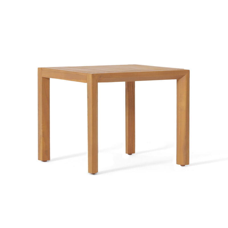 Merax 3 PCS Wood Frame Patio Chairs Table Conversation Set image number 6