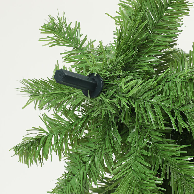 BreeBe 6 ft Whimsical Pencil Artificial Christmas Tree with 400 Branch Tips image number 7