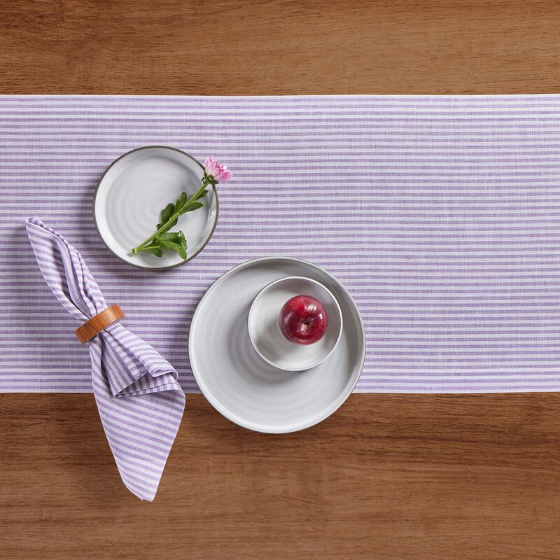 Christmas Linen Table Runner - Narrow Stripe, Solino Home