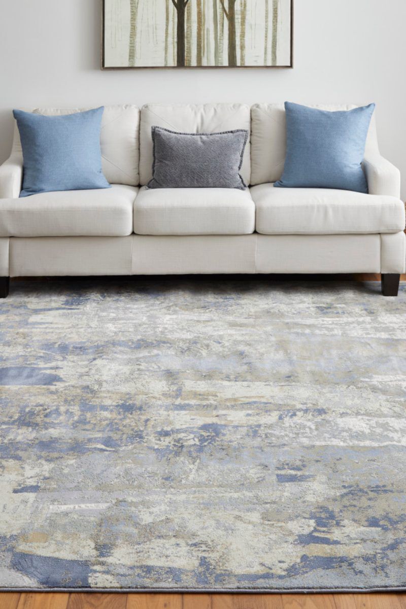Clio 39K6F Blue/Gray 9' x 12' Rug image number 1