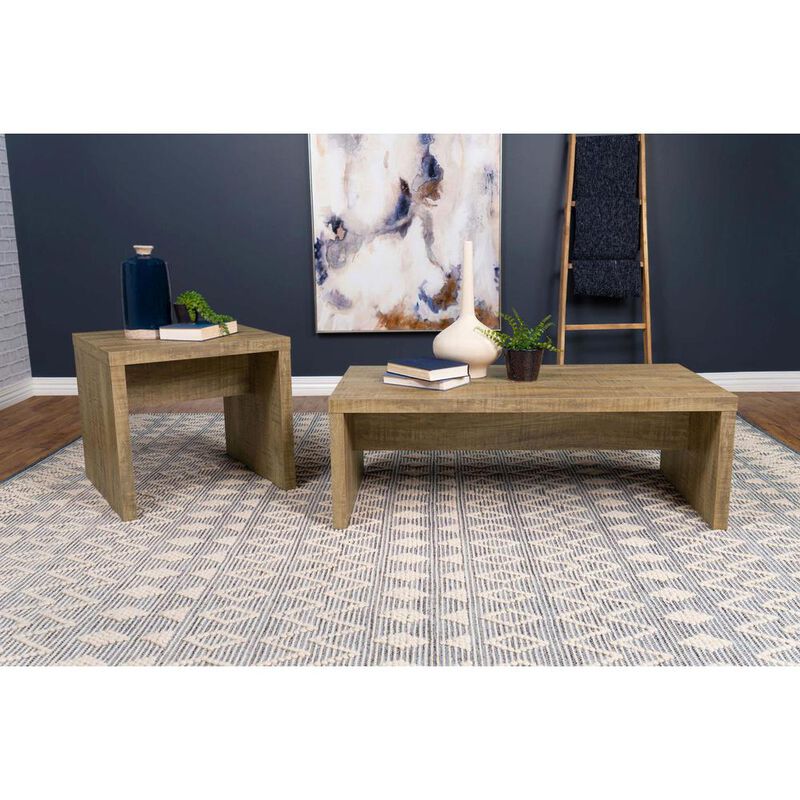 Coaster Lynette Square Engineered Wood End Table Mango