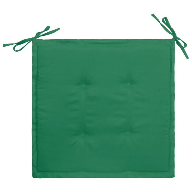 vidaXL Garden Chair Cushions 4 pcs Green 15.7"x15.7"x1.2"