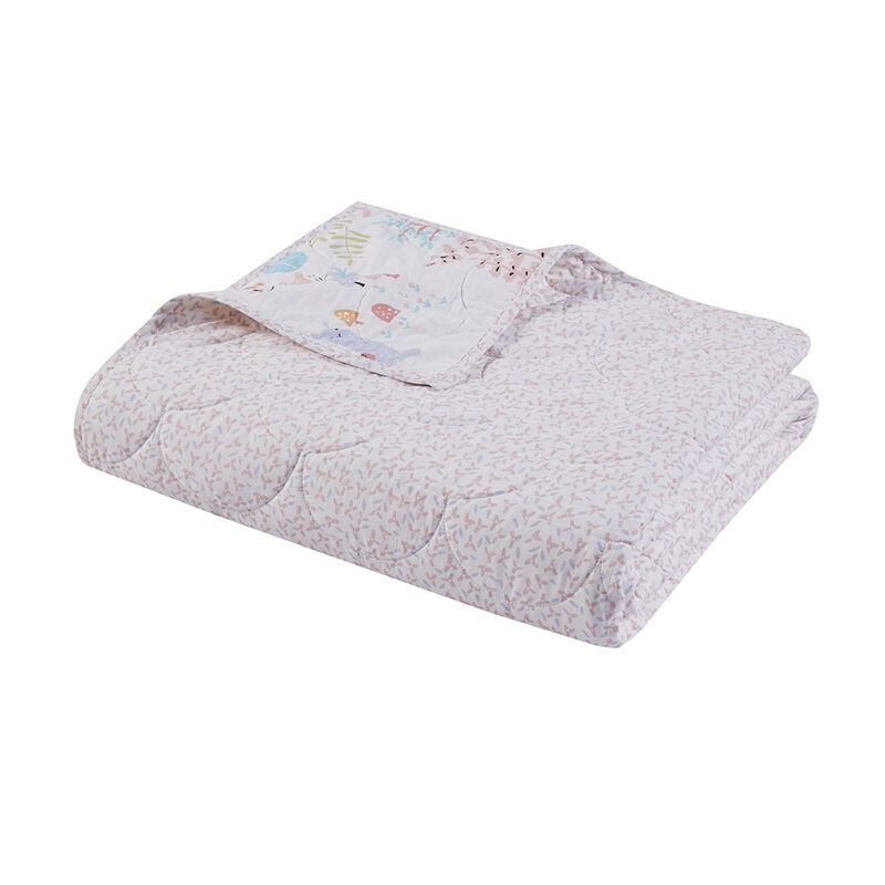 Gracie Mills Illyria Animals Reversible Cotton Quilt Set