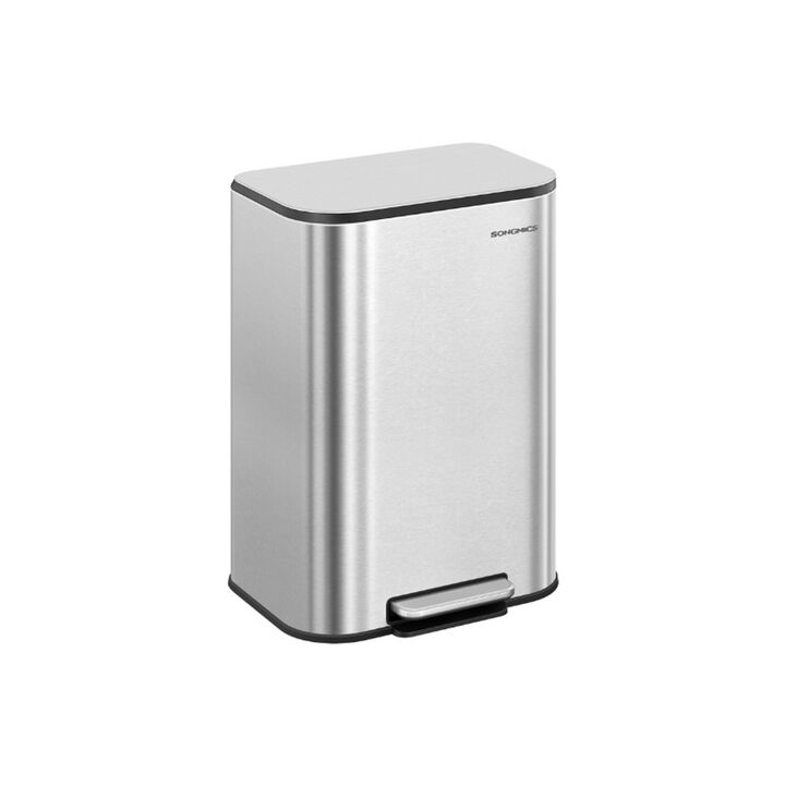 Kitchen Trash Can with Lid – 13-Gallon (50L) Waste Bin for Everyday Use in Home, Pantry, or Breakroom