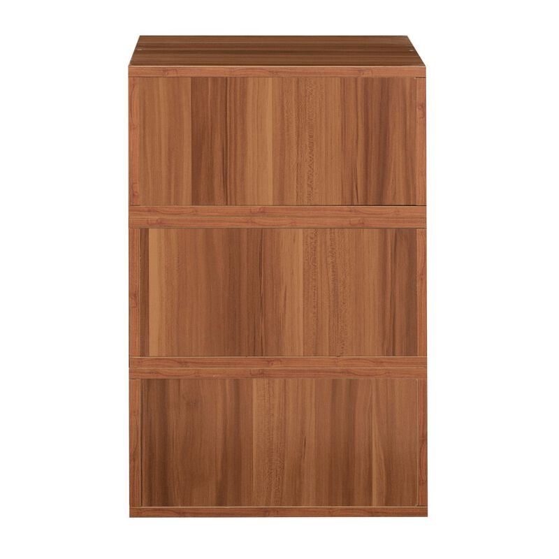 Niche Cubo Storage Set- 3 Half Size Cubes- Warm Cherry