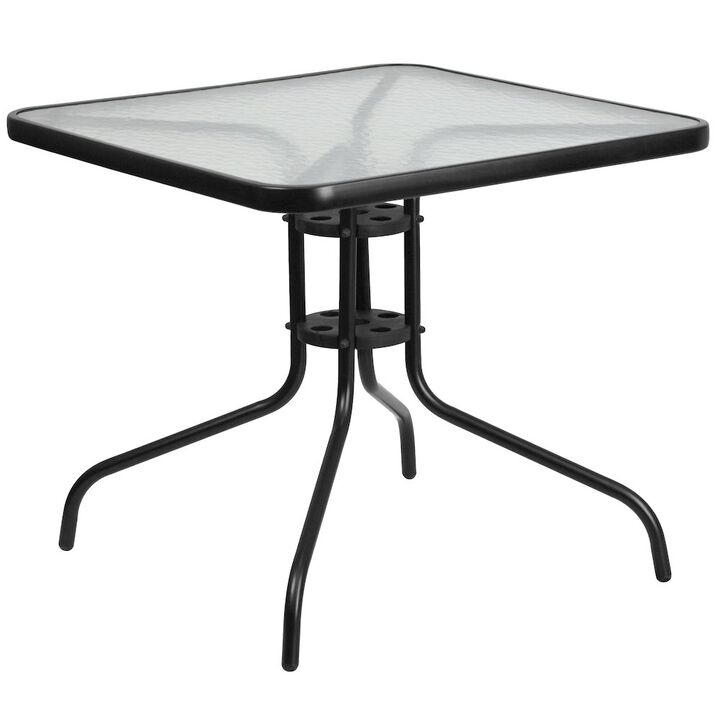 31.5" Square Brown Patio Set