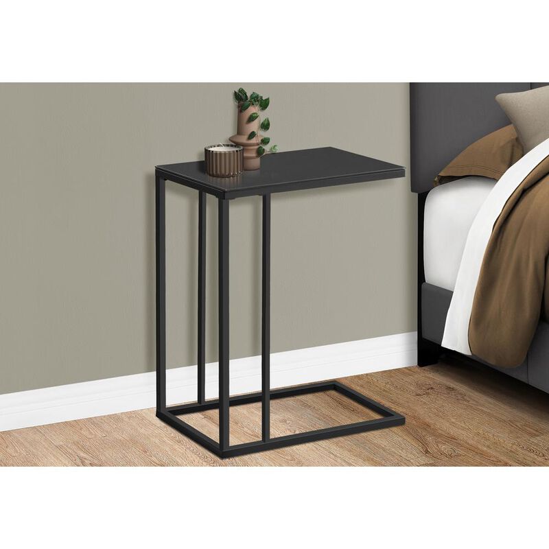 Accent Table, C-shaped, End, Side, Snack, Living Room, Bedroom