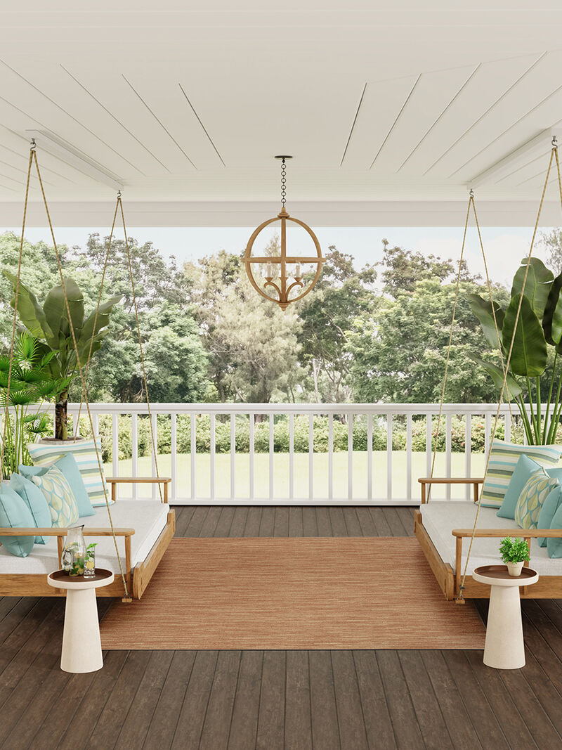 Nourison Essentials NRE01 Rust 9' x 12' Rug