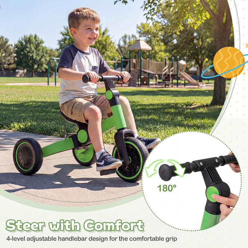 5 in 1 Kids Bike for Toddlers with Pedal Conversion and Balance Mode image number 5