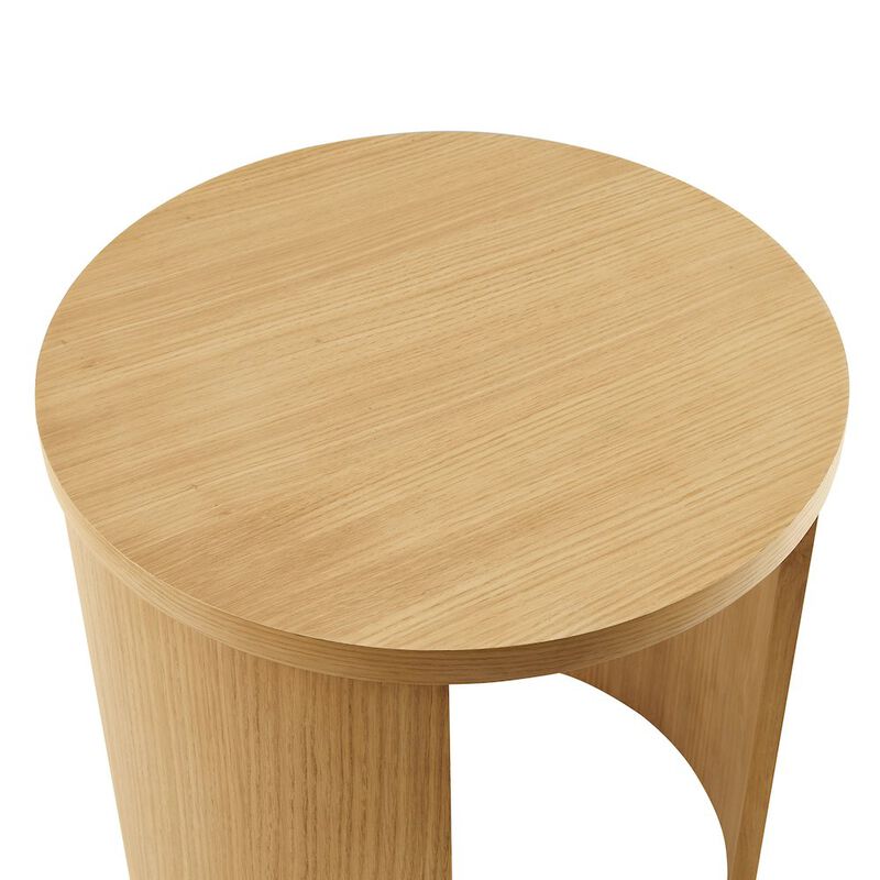Aspect Round Wood End Table image number 5