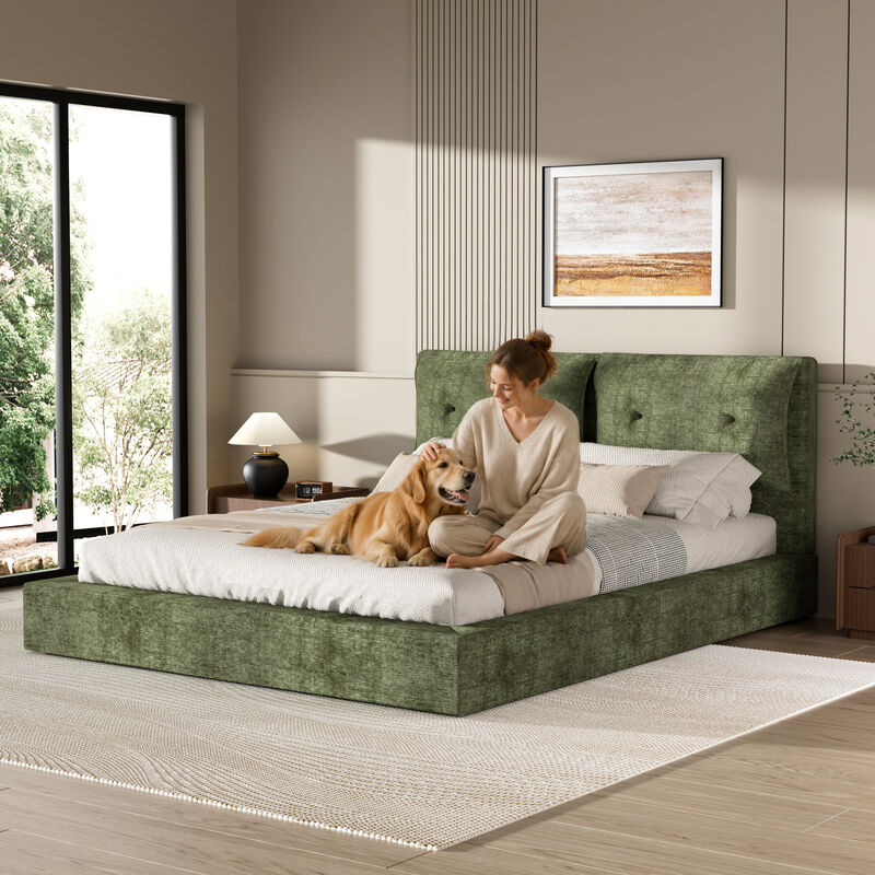 Zeck Upholstered Bed Frame image number 3