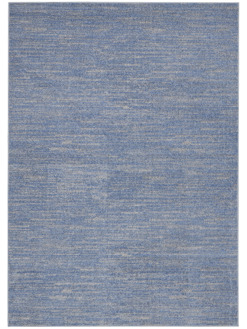 Nourison Essentials NRE01 Blue/Gray 6' x 9' Rug