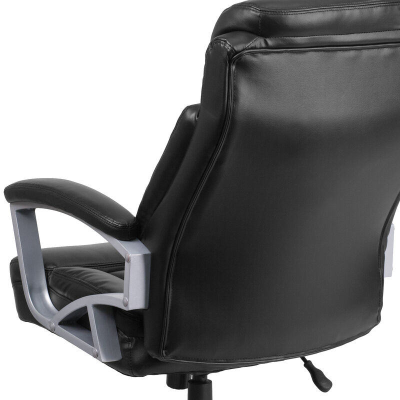 HERCULES Series Big & Tall 500 lb. Rated Black Fabric Executive Swivel Ergonomic Office Chair with Arms image number 8