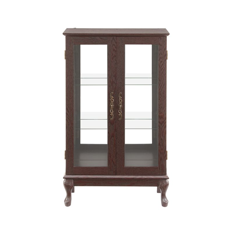 25.98 in. Display Cabinet with 2 Glass Doors