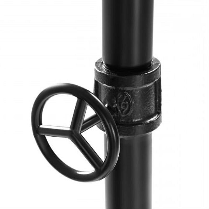 Mobile Industrial Pipe Clothing Rack – Rustic Style with Lockable Wheels