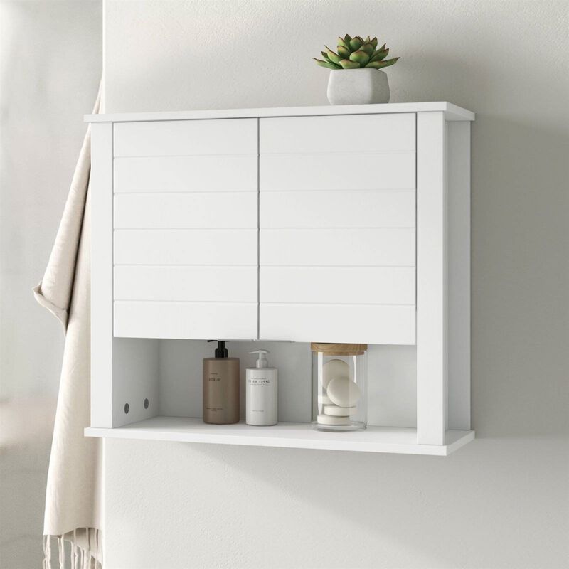 Wall Mounted Bathroom Cabinet with 2 Doors – Space-Saving Storage Solution
