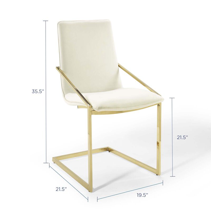 Pitch Performance Velvet Dining Armchair image number 1