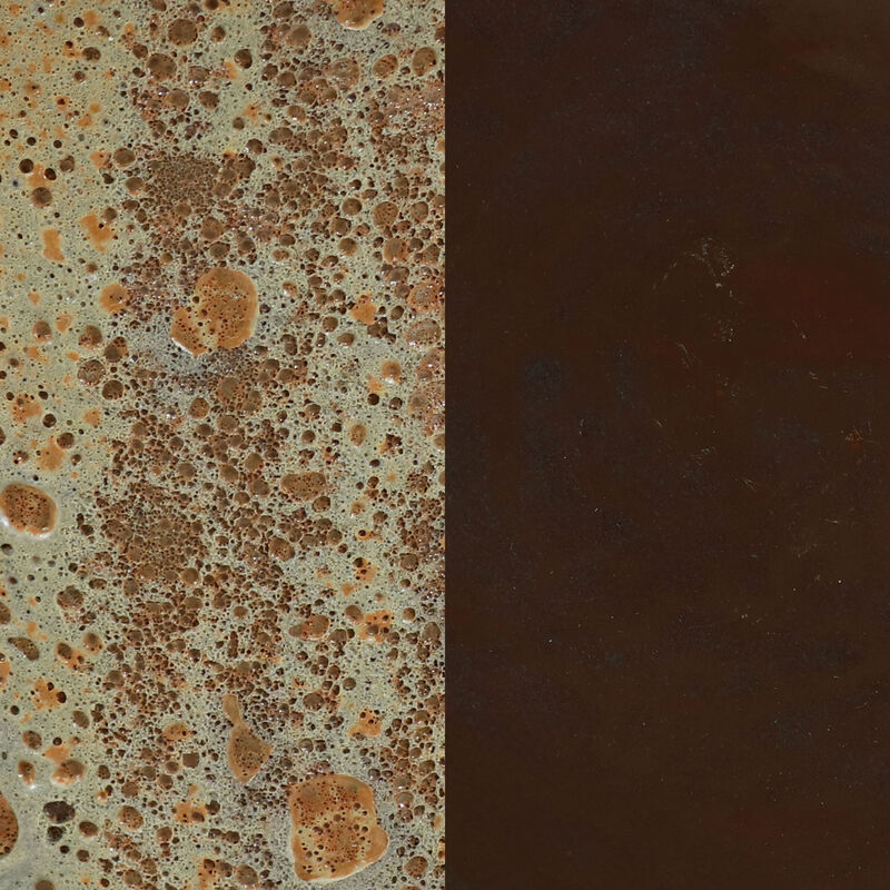 Sunnydaze Toulon 24.5” H Lava Finish Bird Bath - Brown Distressed Ceramic