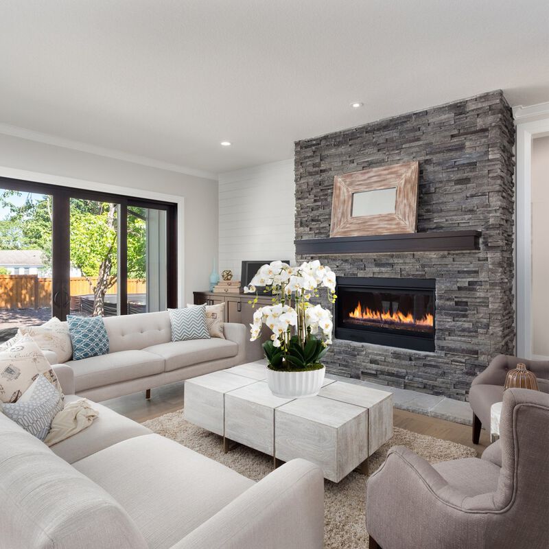 Faux Orchid Centerpiece - Silk Orchid Arrangement - 26”