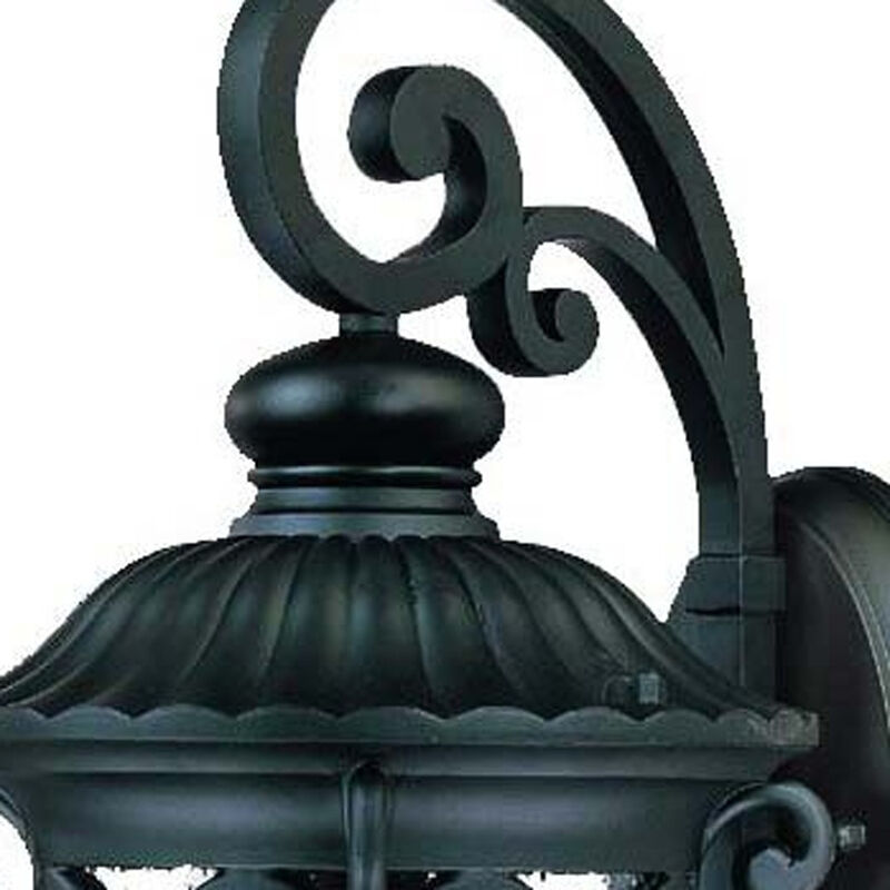 Hivvago Naples 1-Light Matte Black Wall Light