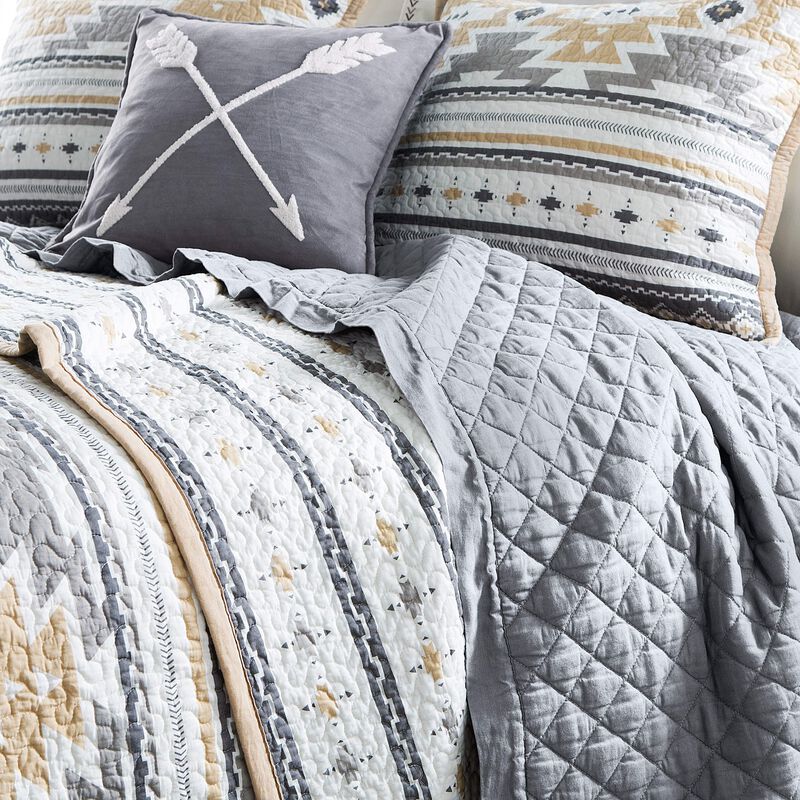 Desert Sage Full/Queen Reversible Quilt Set image number 2