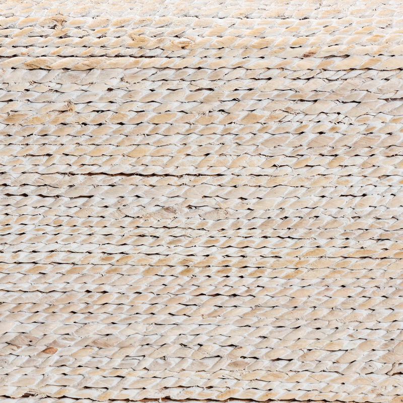 bali & pari Lejane Woven Seagrass Console Table - Handwoven Wicker Waterfall Accent Table with for Entryway, Living Room, or Hallway image number 4