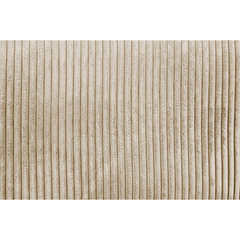 Zeo 2pc Oversize Sectional Sofa and Chaise, Taupe Brown Corduroy - Benzara