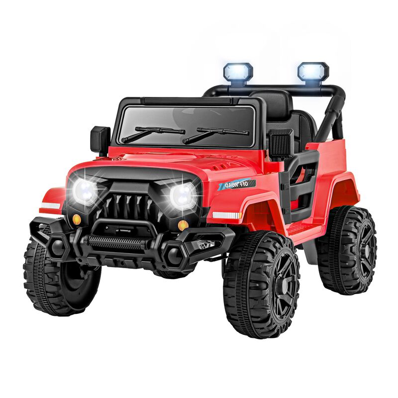 Kids 12V Ride On Truck with Threaded Wheels Remote Control and 3 Speed Modes image number 0
