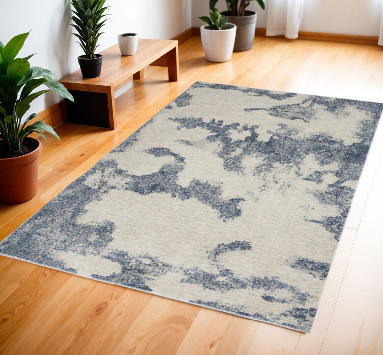 HomeRoots Abstract Non Skid Area Rug