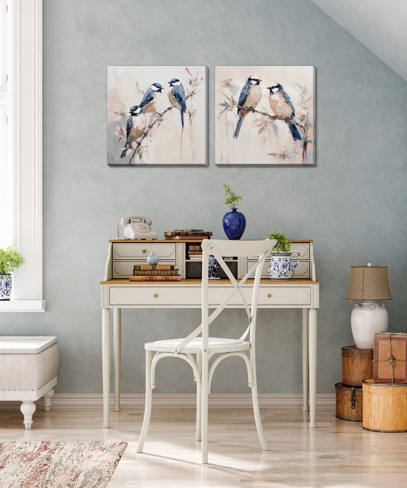 Elegant Bird Silhouettes (Set of 2)