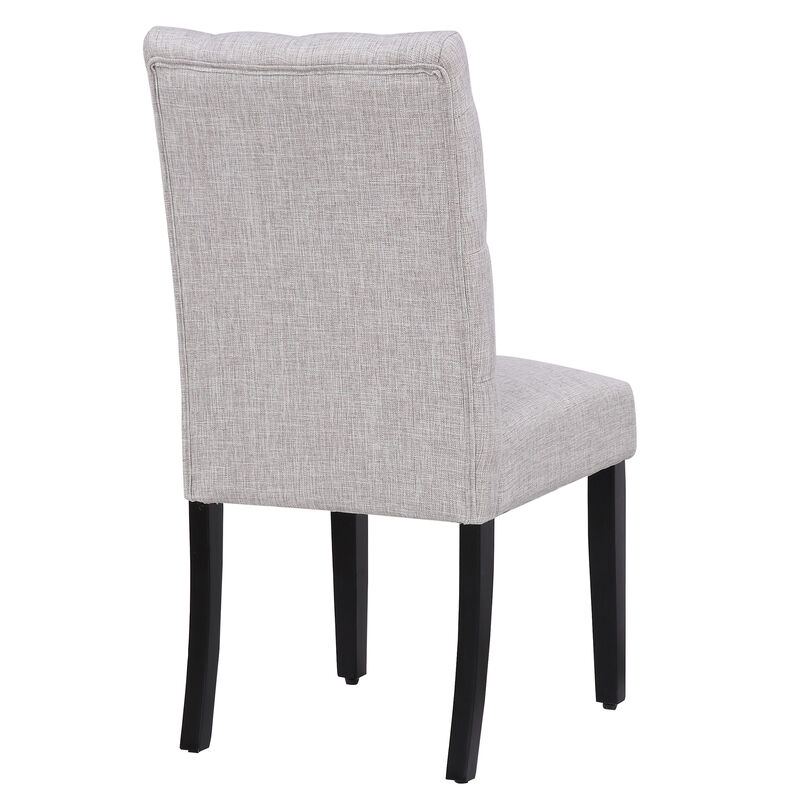 WestinTrends Upholstered Button Tufted Dining Chair