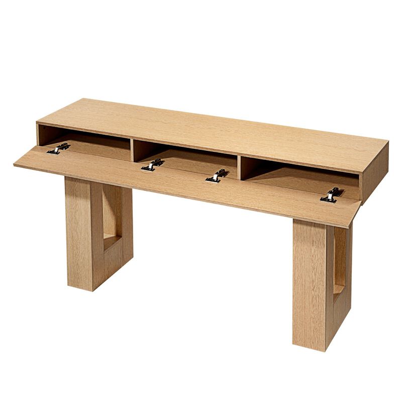Farmhouse Console Table for Behind Sofa and Entryway Use image number 4