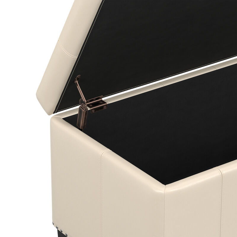 Simpli Home Amelia Storage Ottoman Bench image number 9