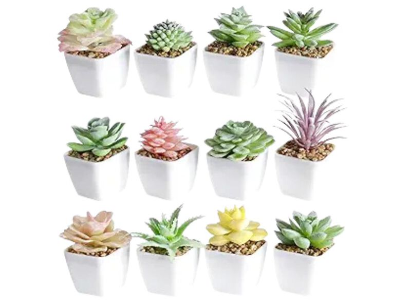 Artificial Succulent Plants Outdoor Home Decor Succulents Pots image number 0