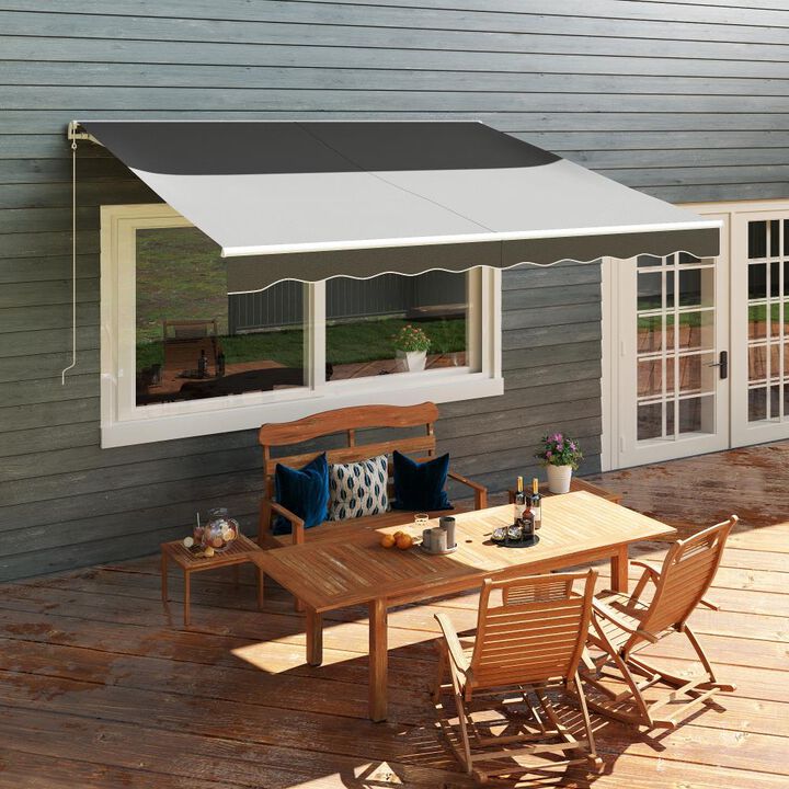 Hivvago 12' x 10' Electric Patio Awning for Sun Protection