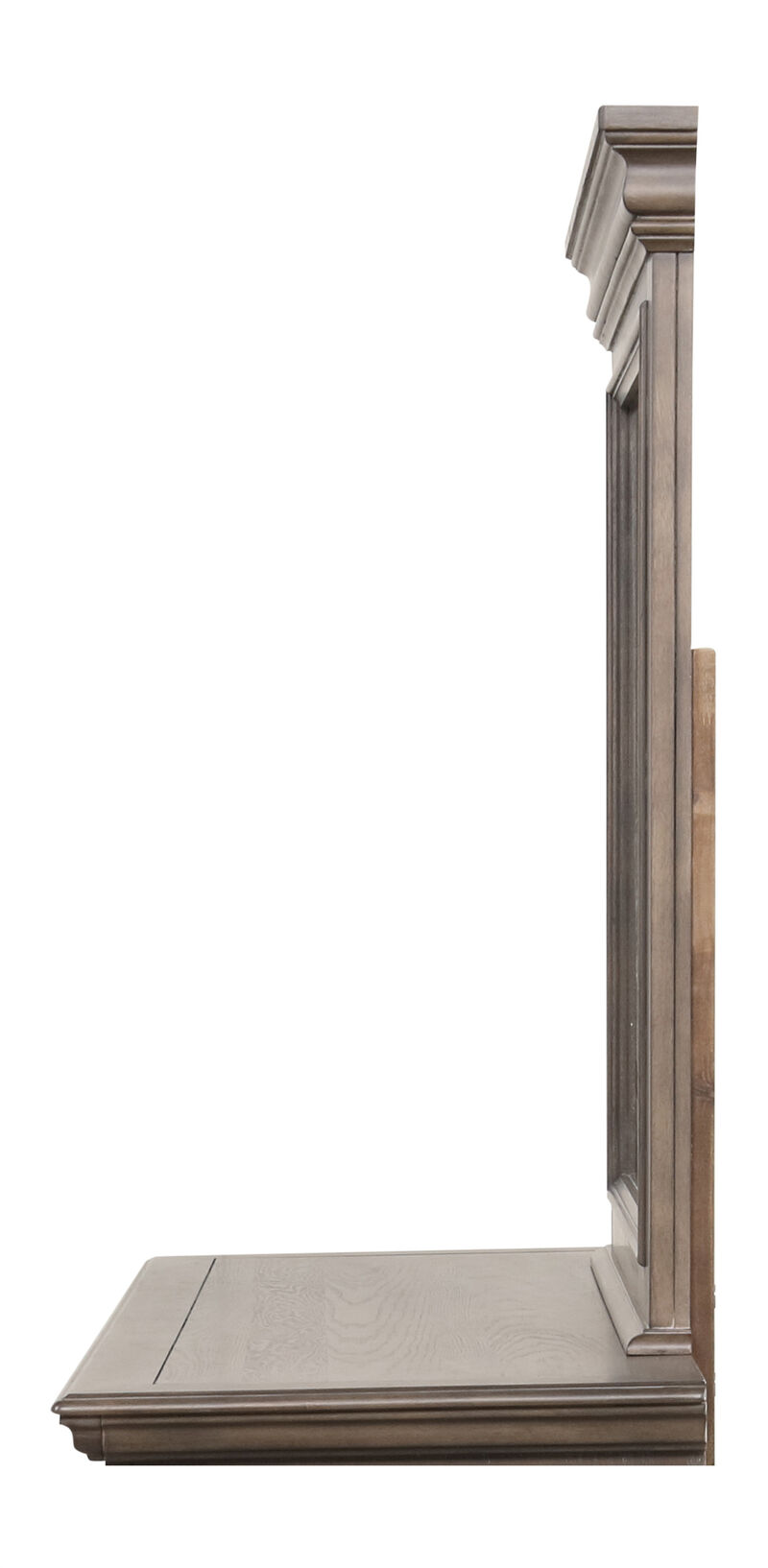 Stirling 44 in. W x 38 in. H Rectangle Wood Frame Gray Dresser Mirror image number 2
