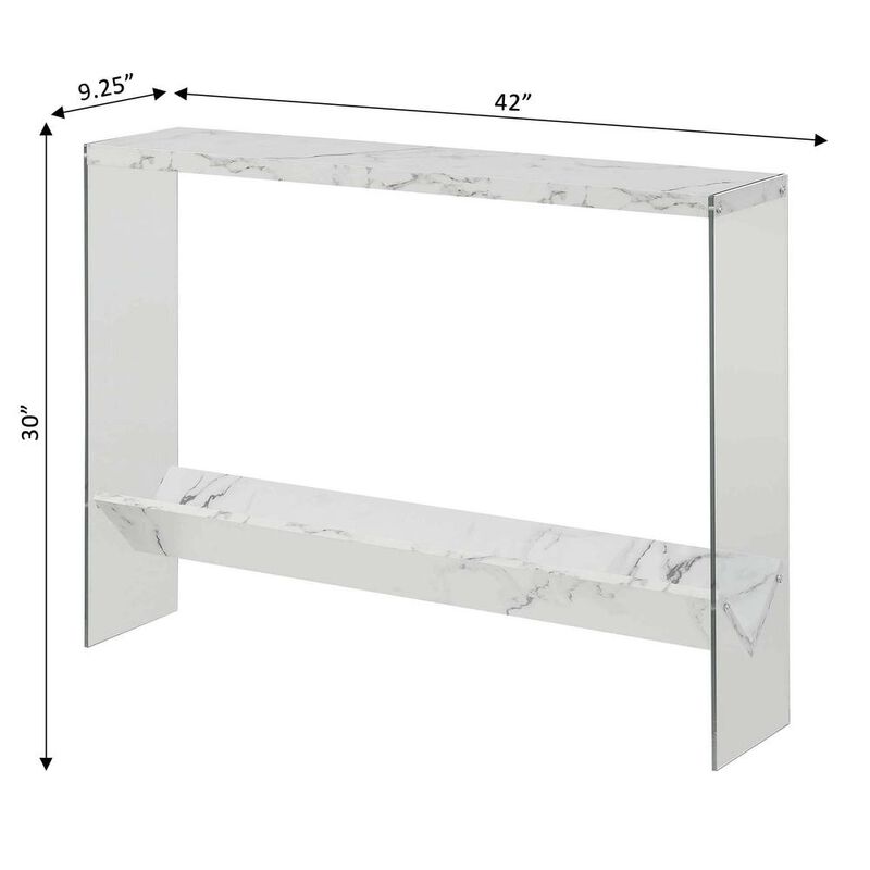 Convenience Concepts SoHo V Console Table with Shelf, R4-0551