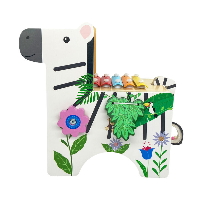 Teamson Kids Zebra Learn & Play Activity Center with Xylophone image number 7