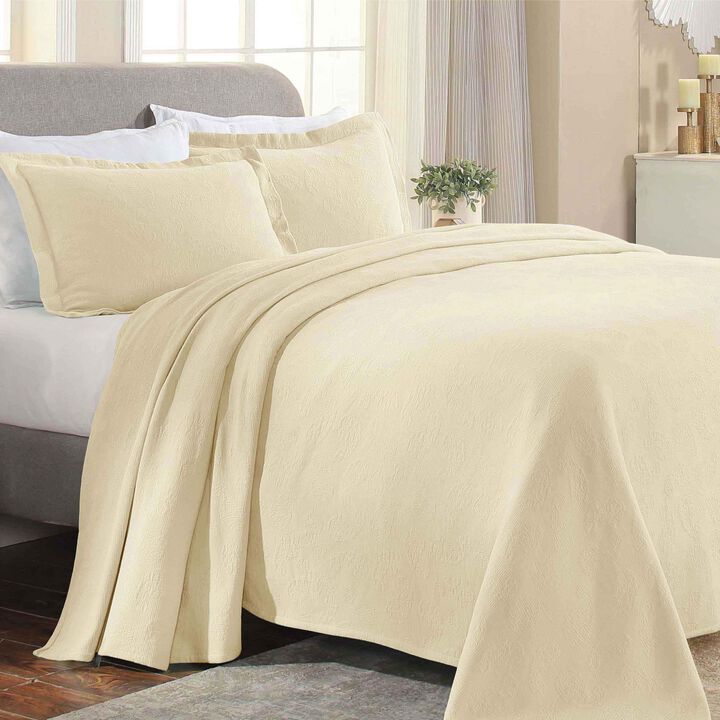 Lightweight Cotton Bedspread Set with Matching Shams