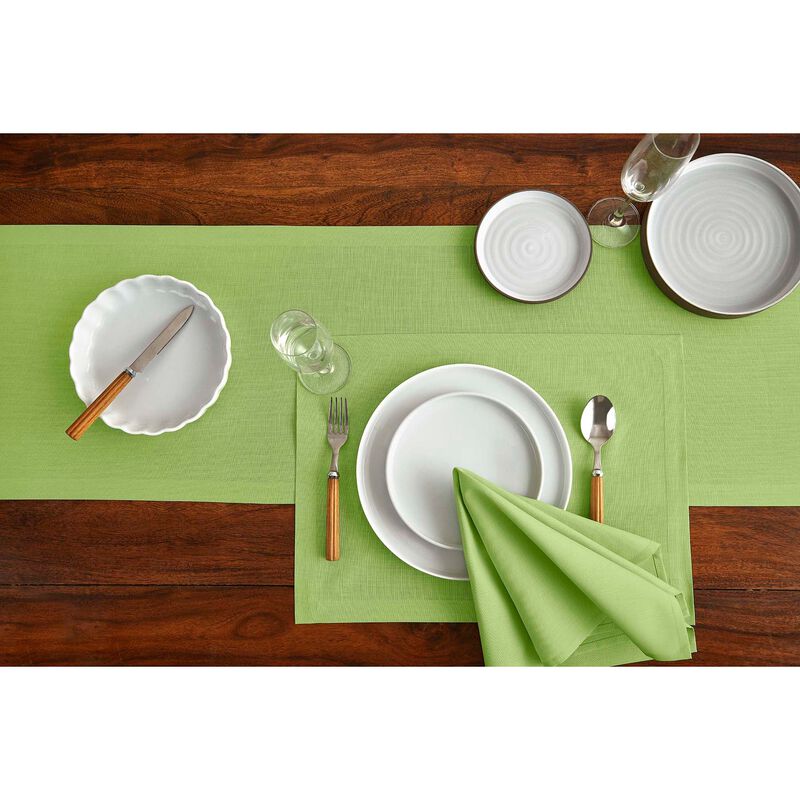 Solino Home Dru &ndash; Cotton Linen Plain Dinner Napkins &ndash; Set of 4, 20 x 20 in, Machine Washable, Holiday and Everyday Dining