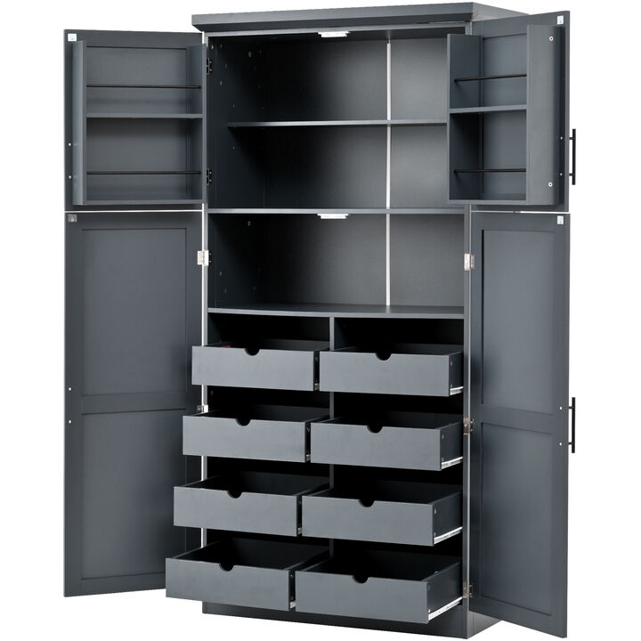Merax Freestanding Kitchen Pantry Cabinet