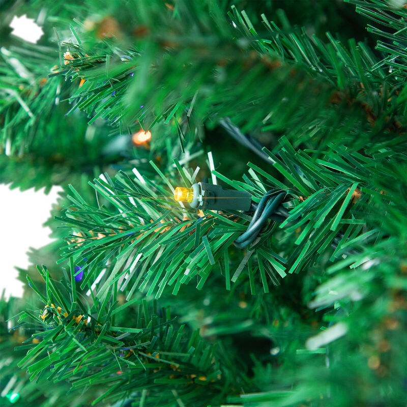 6' Pre-Lit Medium Mixed Classic Pine Artificial Christmas Tree  Multi Color LED Lights image number 6