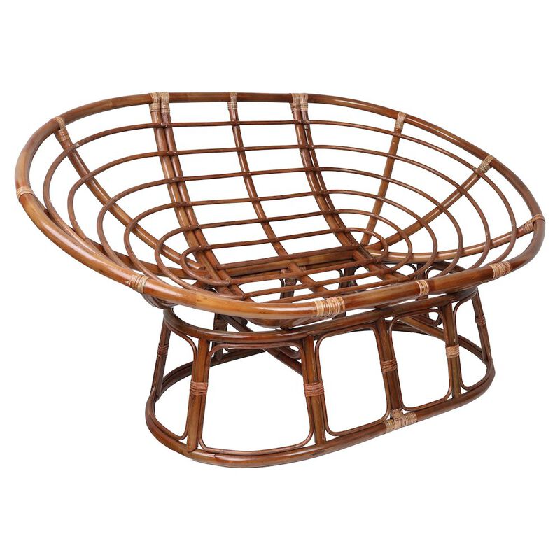 Rattan Double Papasan Chair Frame Only