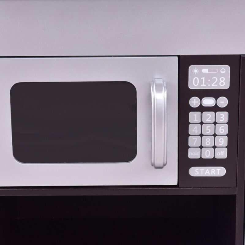 Hivvago Kids Wooden Modern Kitchen Cooking Pretend Play Set