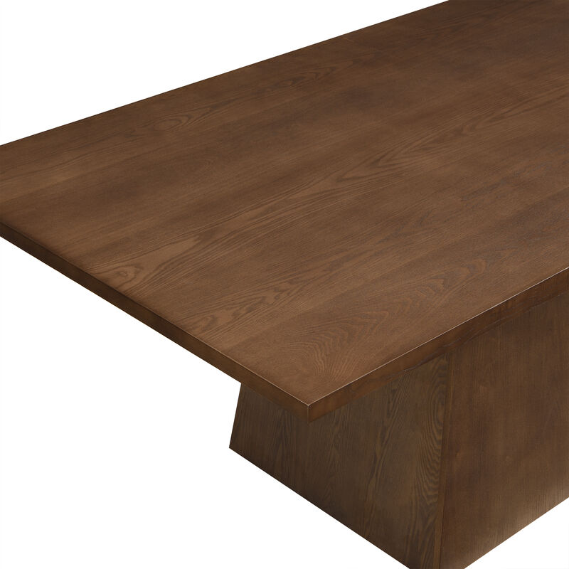 Christopher Knight Home Puerta 82" Farmhouse Pedestal Dining Table image number 5