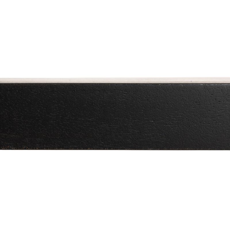 Modern Waterfall Edge Mango Wood Coffee Table, Black image number 4